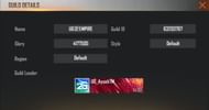 Guild details of UnGraduate Gamer (Image via Garena)